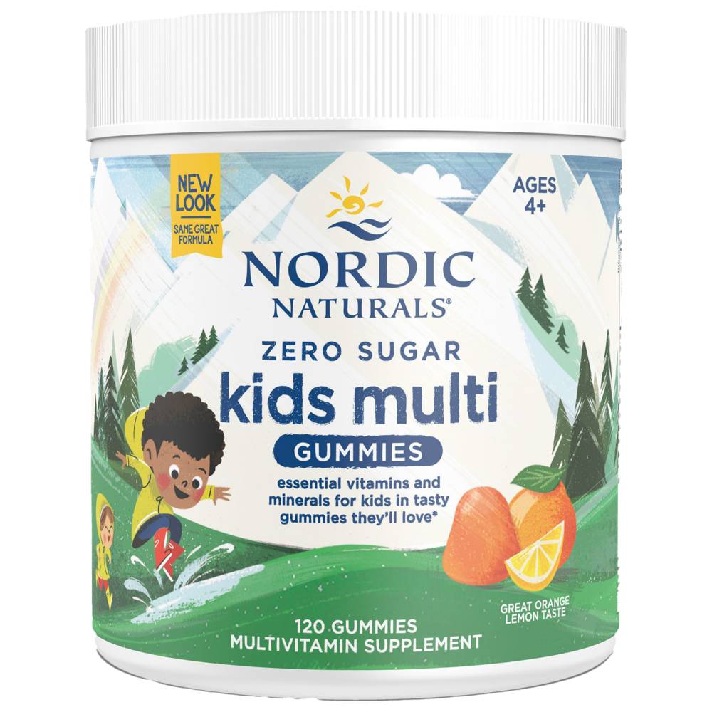 Nordic Naturals - Zero Sugar Kids Multi Gummies - Orange Lemon  - 120 Pcs