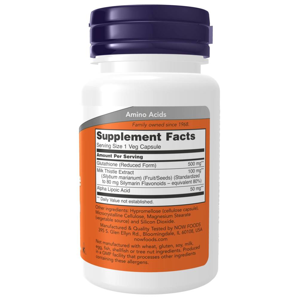 Now Foods - Glutathione 500mg Veg Capsules - 30 Pcs