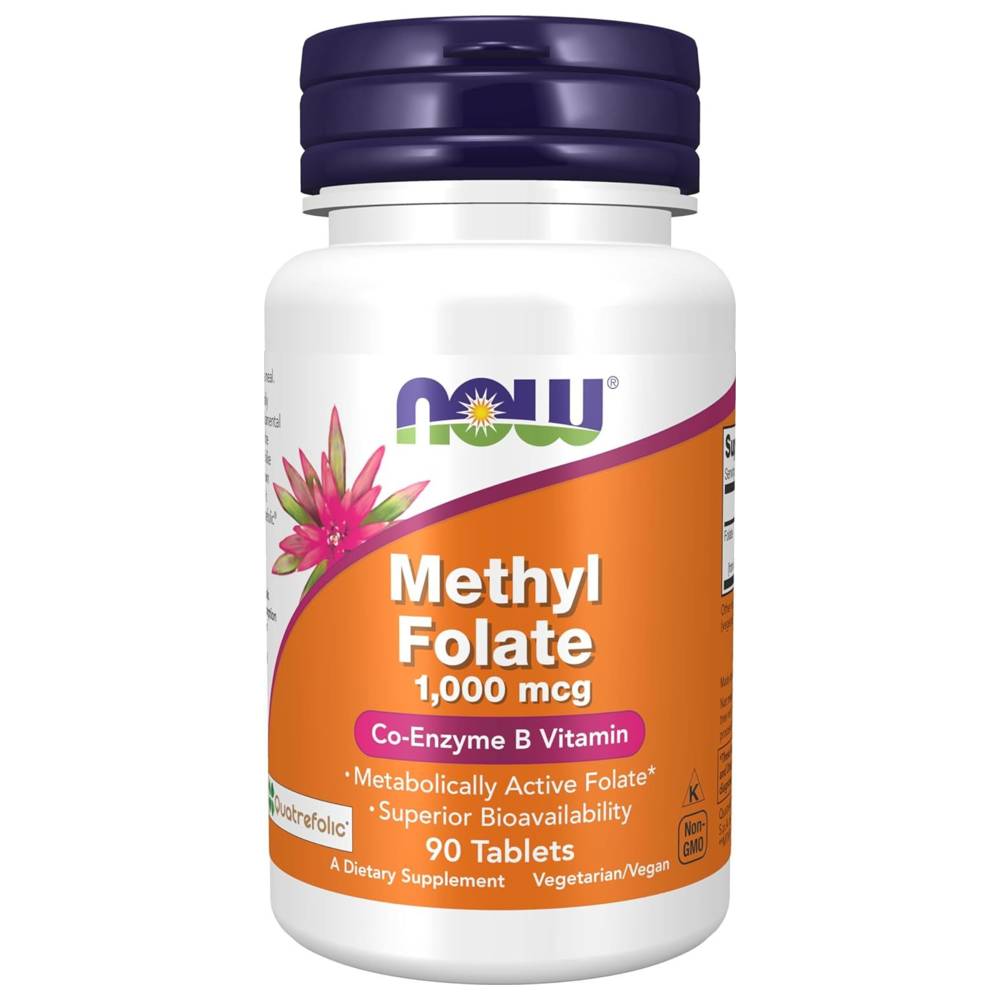 Now Foods - Methyl Folate 1000 mcg Tablets - 90 Pcs