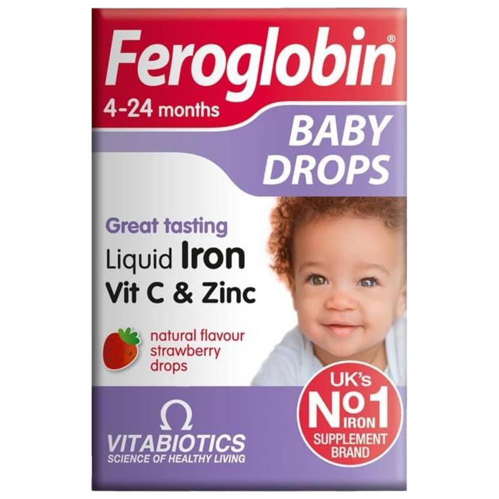 Vitabiotics - Feroglobin Baby Drops - Natural  Strawberry - 30 ml