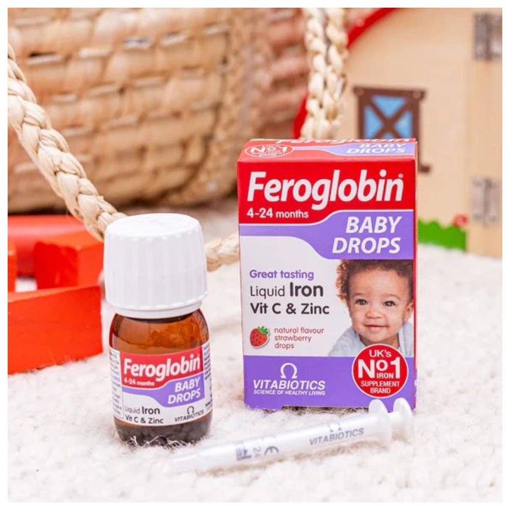 Vitabiotics - Feroglobin Baby Drops - Natural  Strawberry - 30 ml