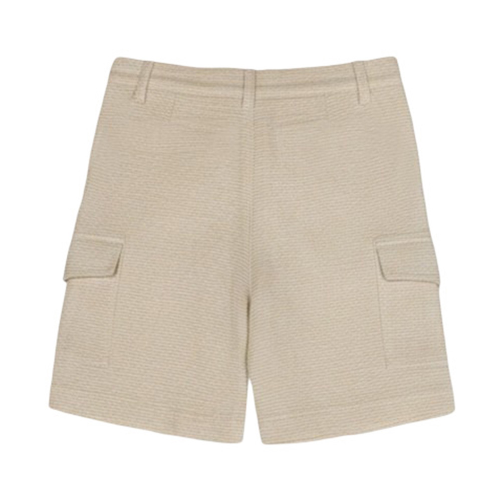 Jules & Juliette Boy's Andre Shorts Beige Stripe - Linen