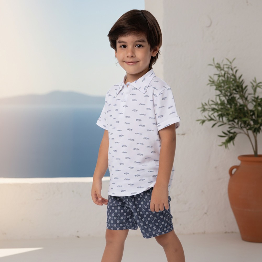 Jules & Juliette Boy's Billy Shorts - Navy Blue