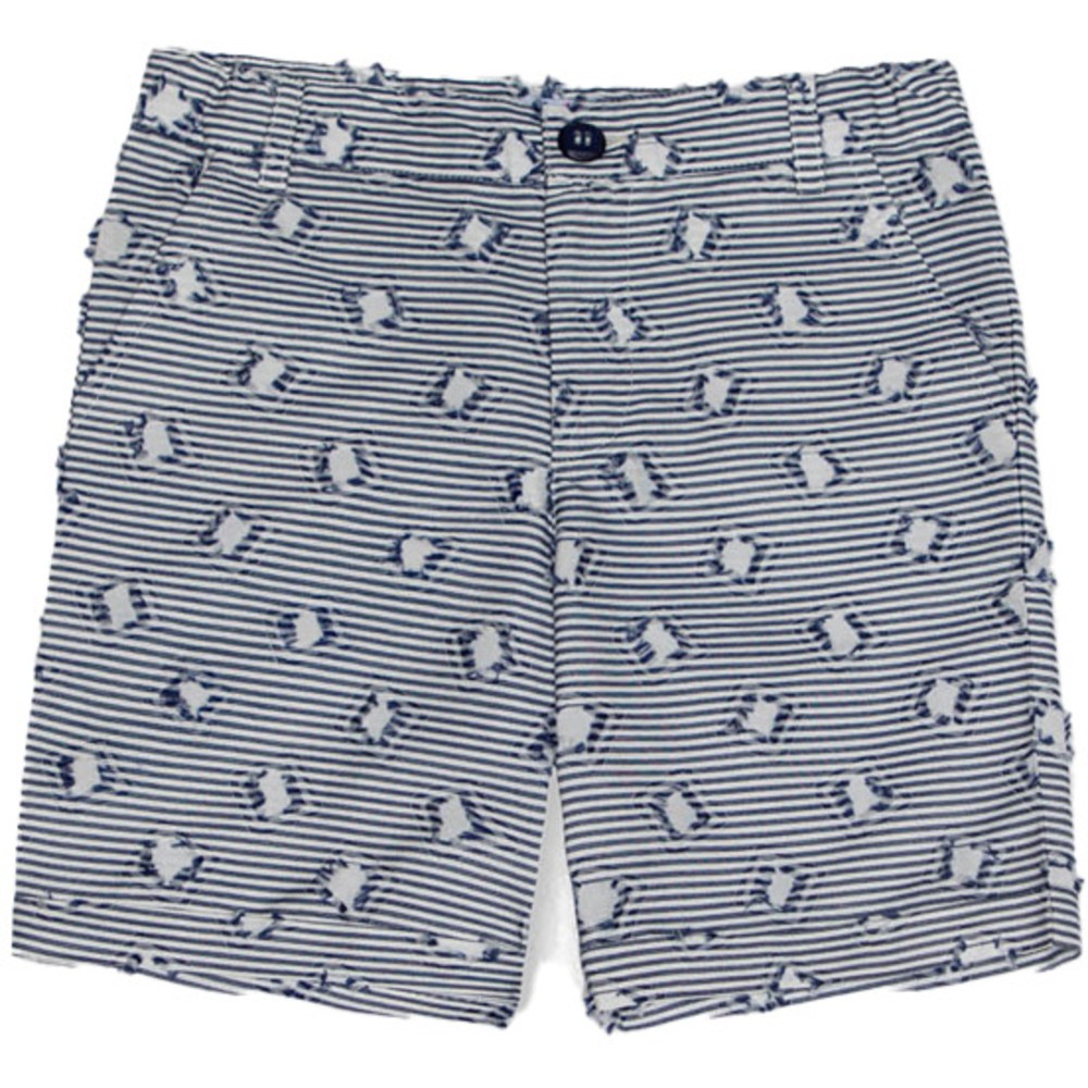 Jules & Juliette Boy's Billy Shorts Square - Navy Blue