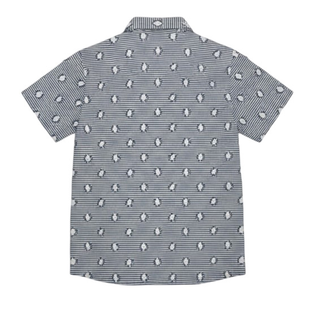 Jules & Juliette Boy's Colin Short Sleeves Cotton Shirt Square - Navy Blue