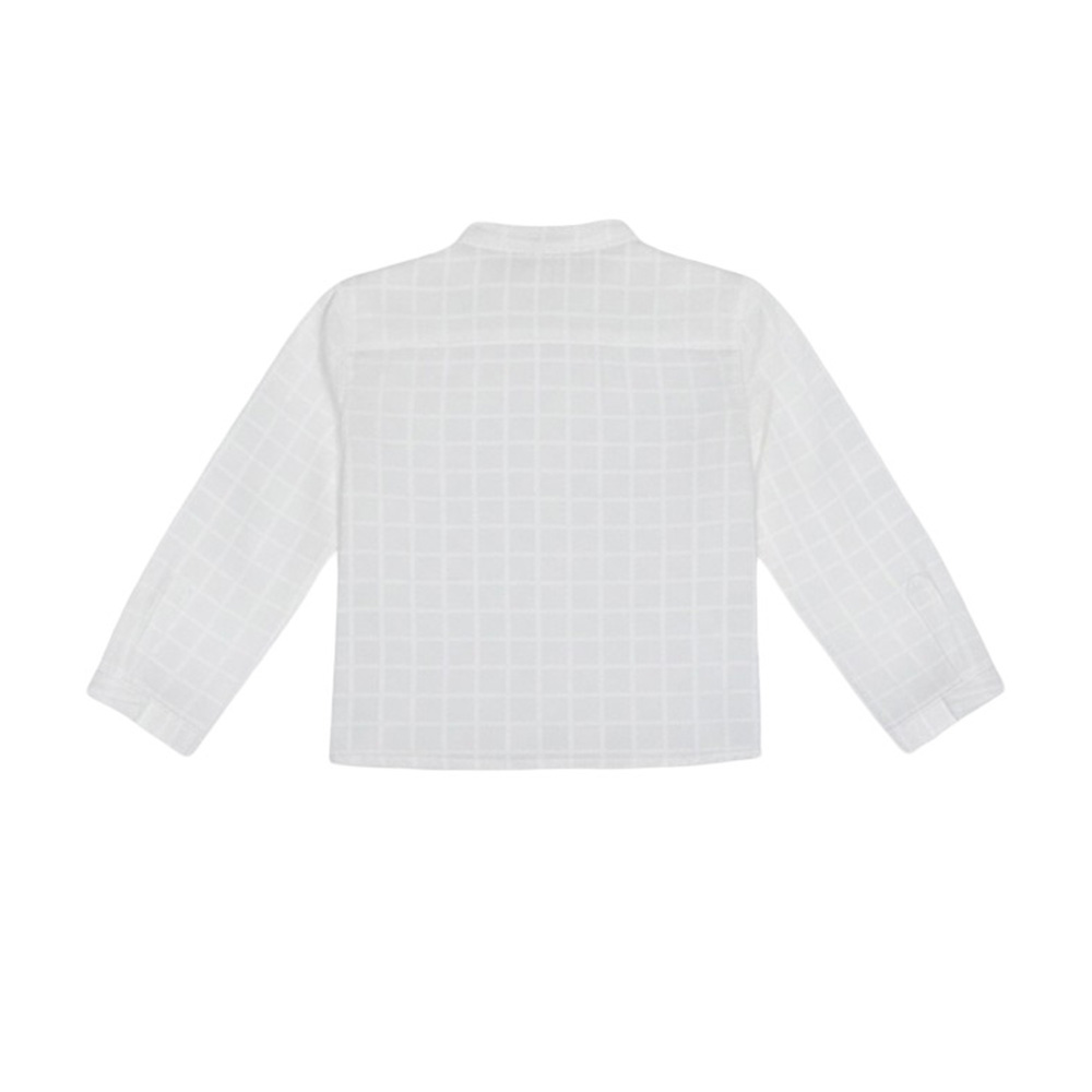 Jules & Juliette Baby Boy's Dilan Long Sleeves Cotton Shirt - White