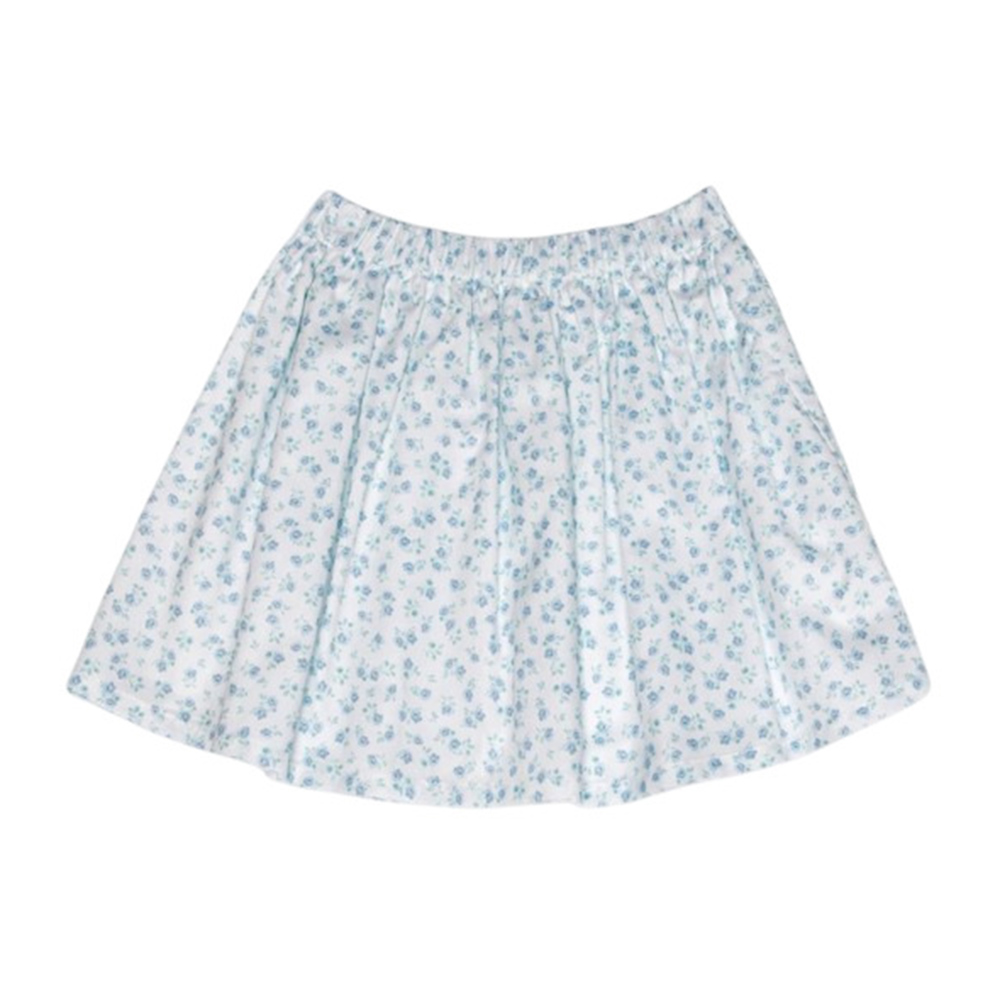 Jules & Juliette Baby Girl's Philo Short Skirt Flowery Aqua - Blue