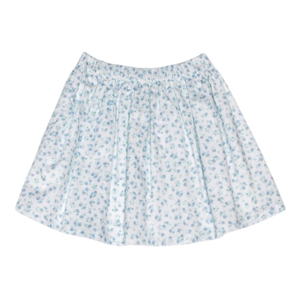 Jules & Juliette Girl's Philo Skirt Flowery Aqua - Blue