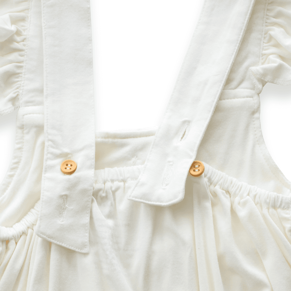 Anvi Baby Ruffle Romper - White