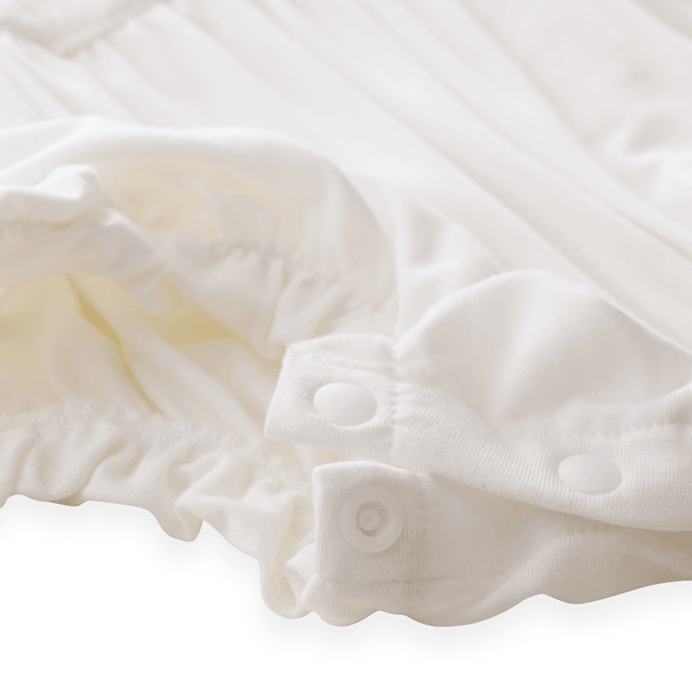 Anvi Baby Ruffle Romper - White