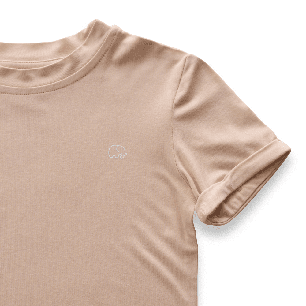 Anvi Baby Bamboo Spandex T-Shirt Coral - Peach