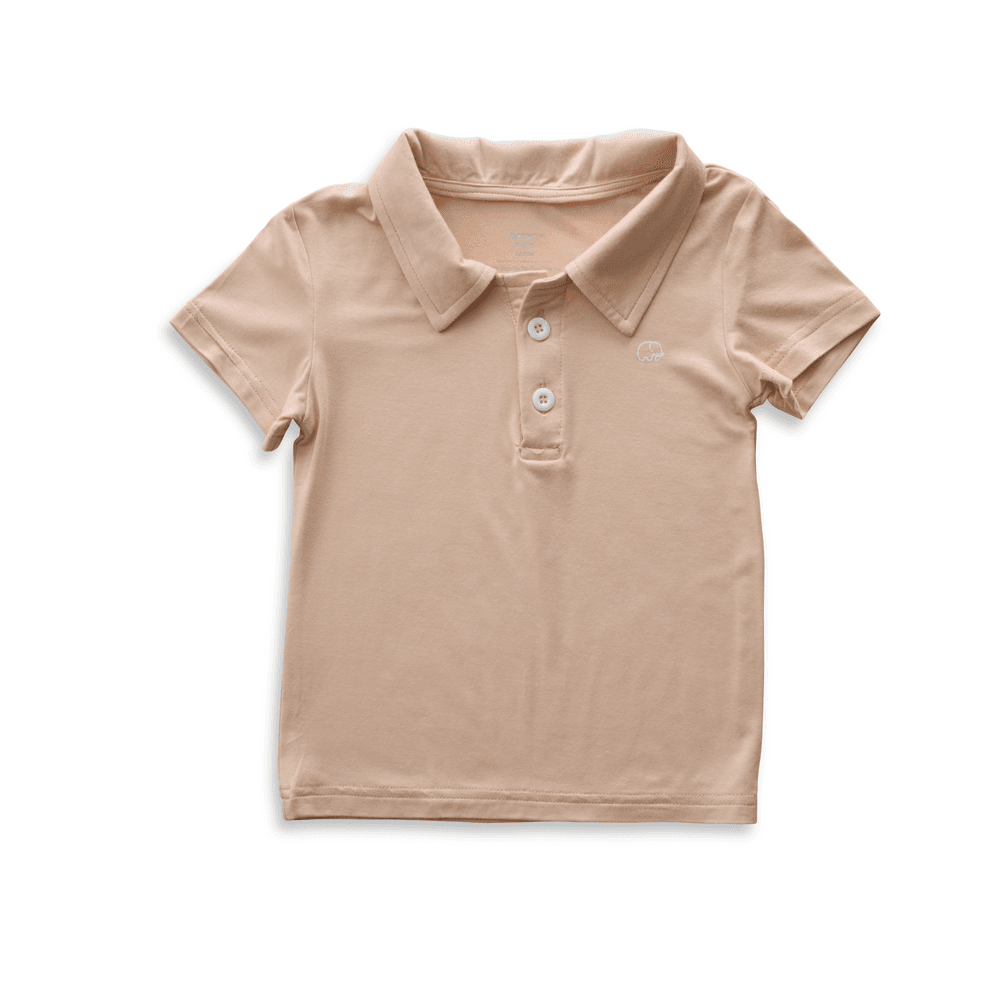 Anvi Baby Short Sleeves Polo T-Shirt Coral - Peach