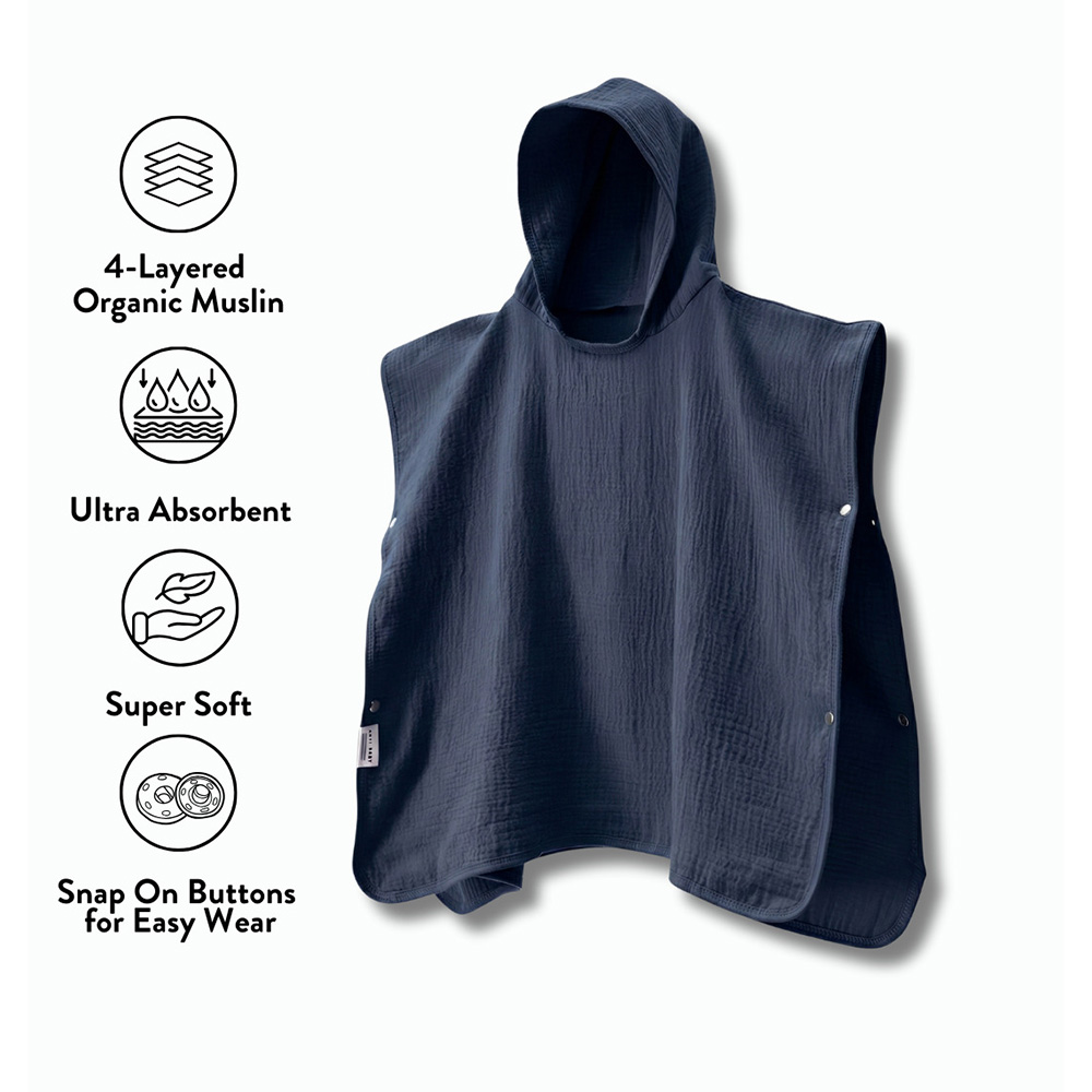 Anvi Baby 4 Layered Muslin Poncho Towel