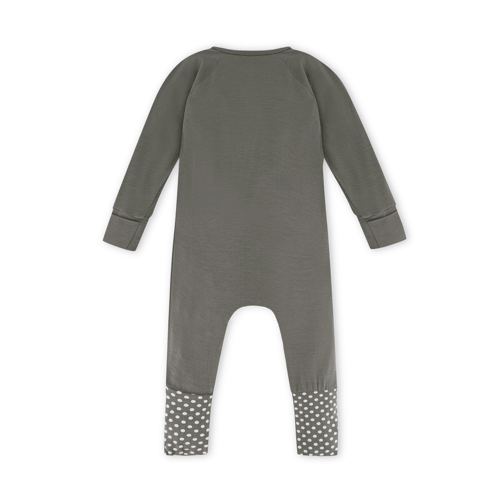 Anvi Baby Organic Bamboo Zipper Romper - Olive