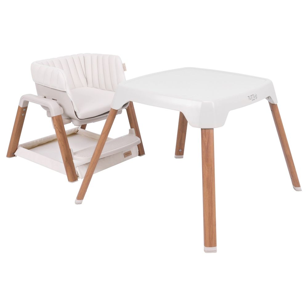 Tutti Bambini - Nova Highchair - Scandinavian Walnut/Ecru