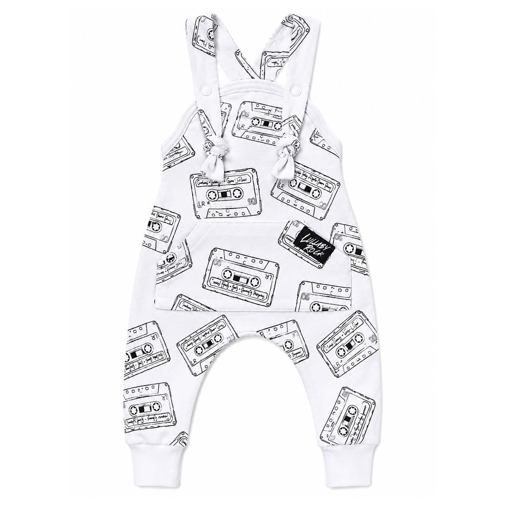 Lullaby Rock - Tattoo Harem Overalls - White