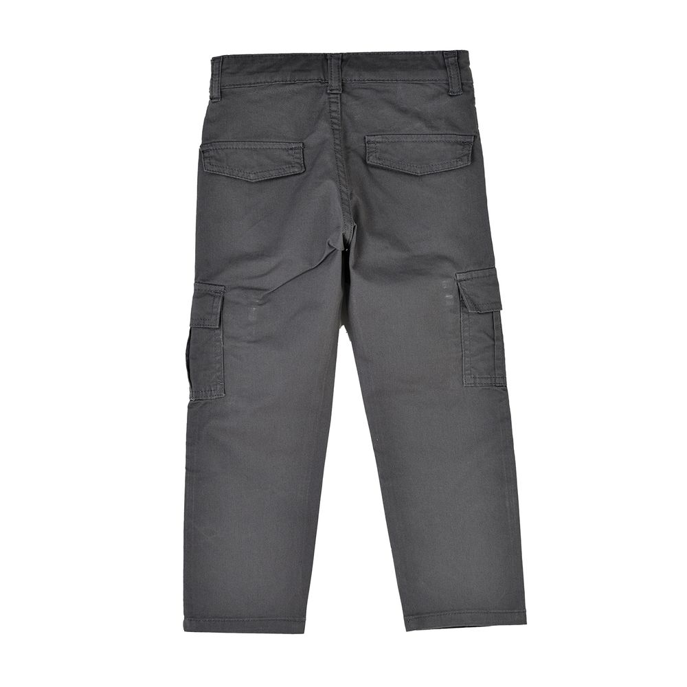 Jam Boys' Cargo Pants with Side Pockets Charcoal - Grey