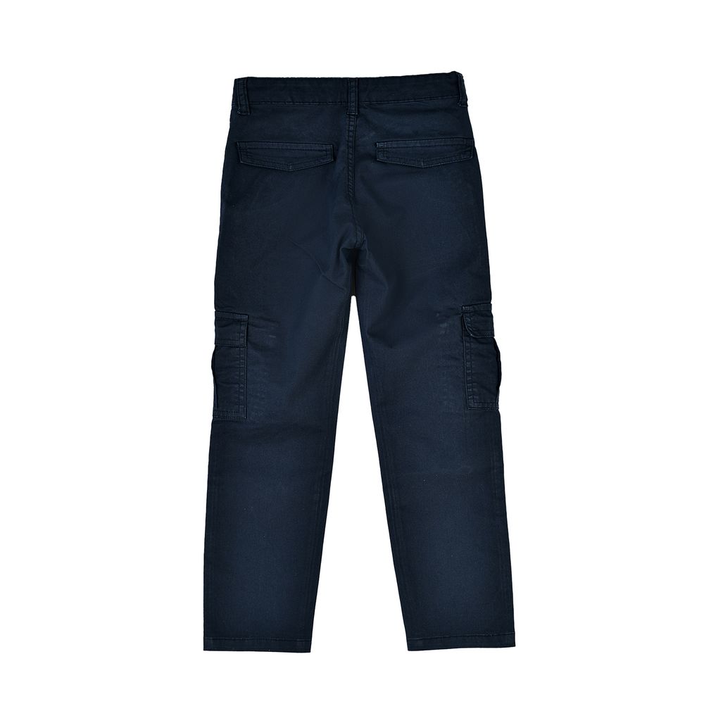 Jam Boy's Cargo Pants with Side Pockets - Navy Blue