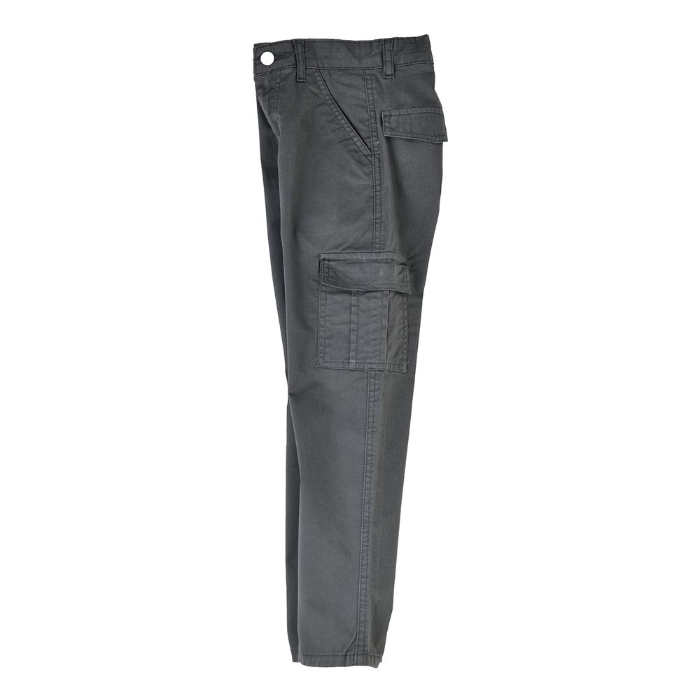 Jam Boys' Cargo Pants with Side Pockets - Dark Grey