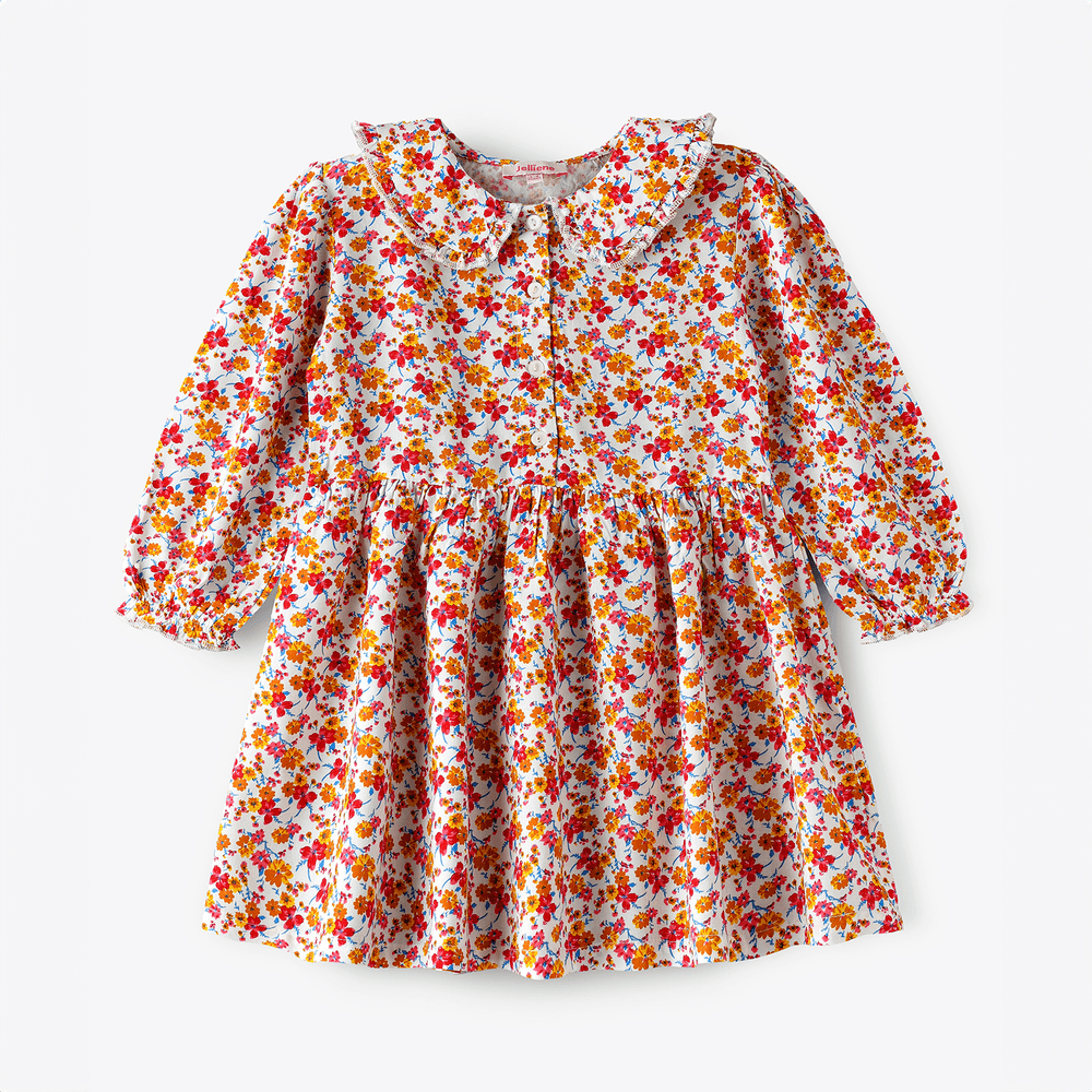 Jelliene Girl's Twirling Through Summer Floral Sun Dress
