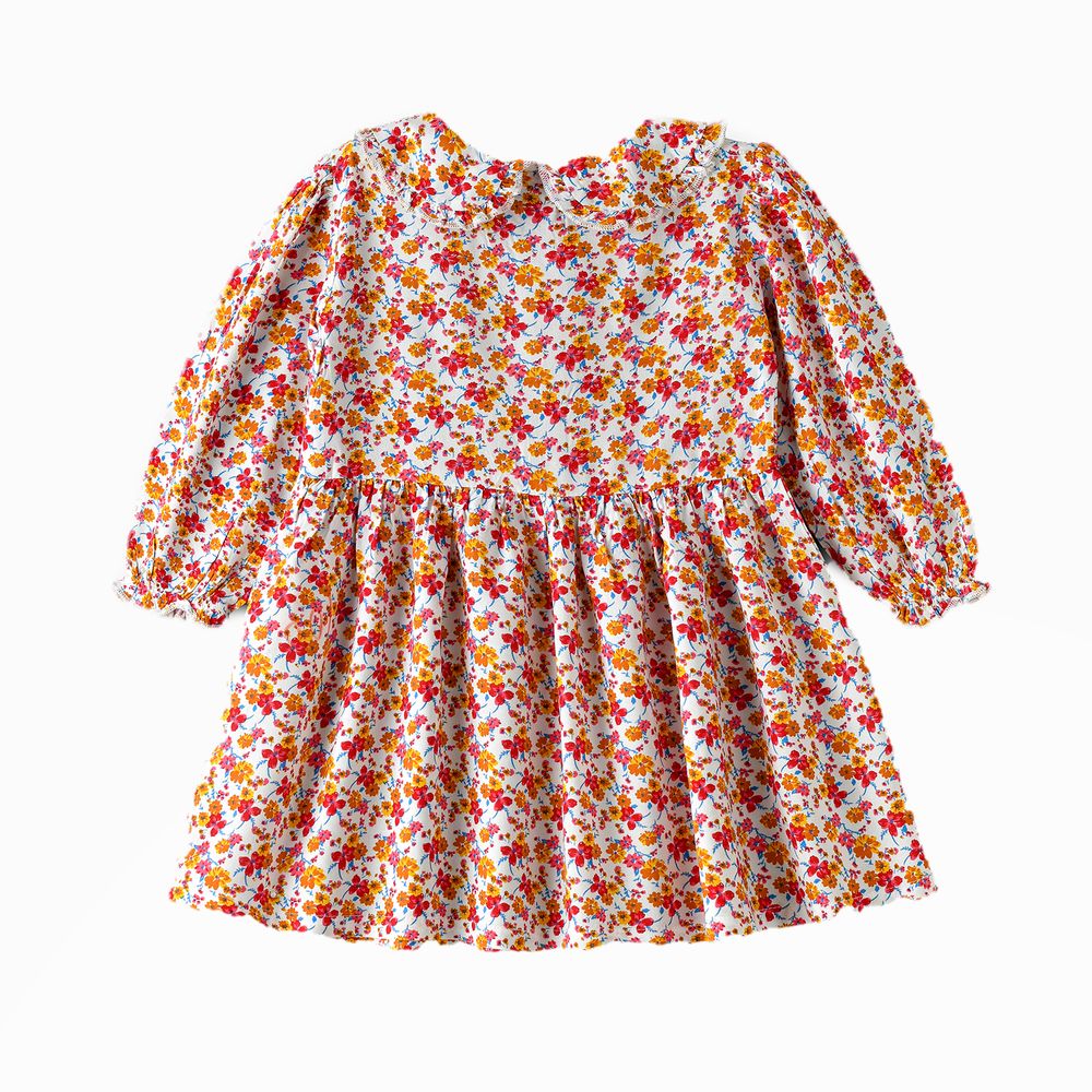 Jelliene Girl's Twirling Through Summer Floral Sun Dress