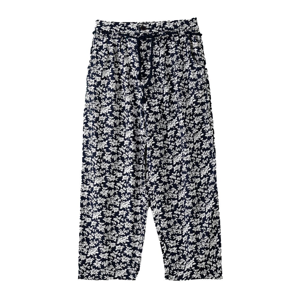 Jelliene Girls' Floral Wide Leg Pants - Black