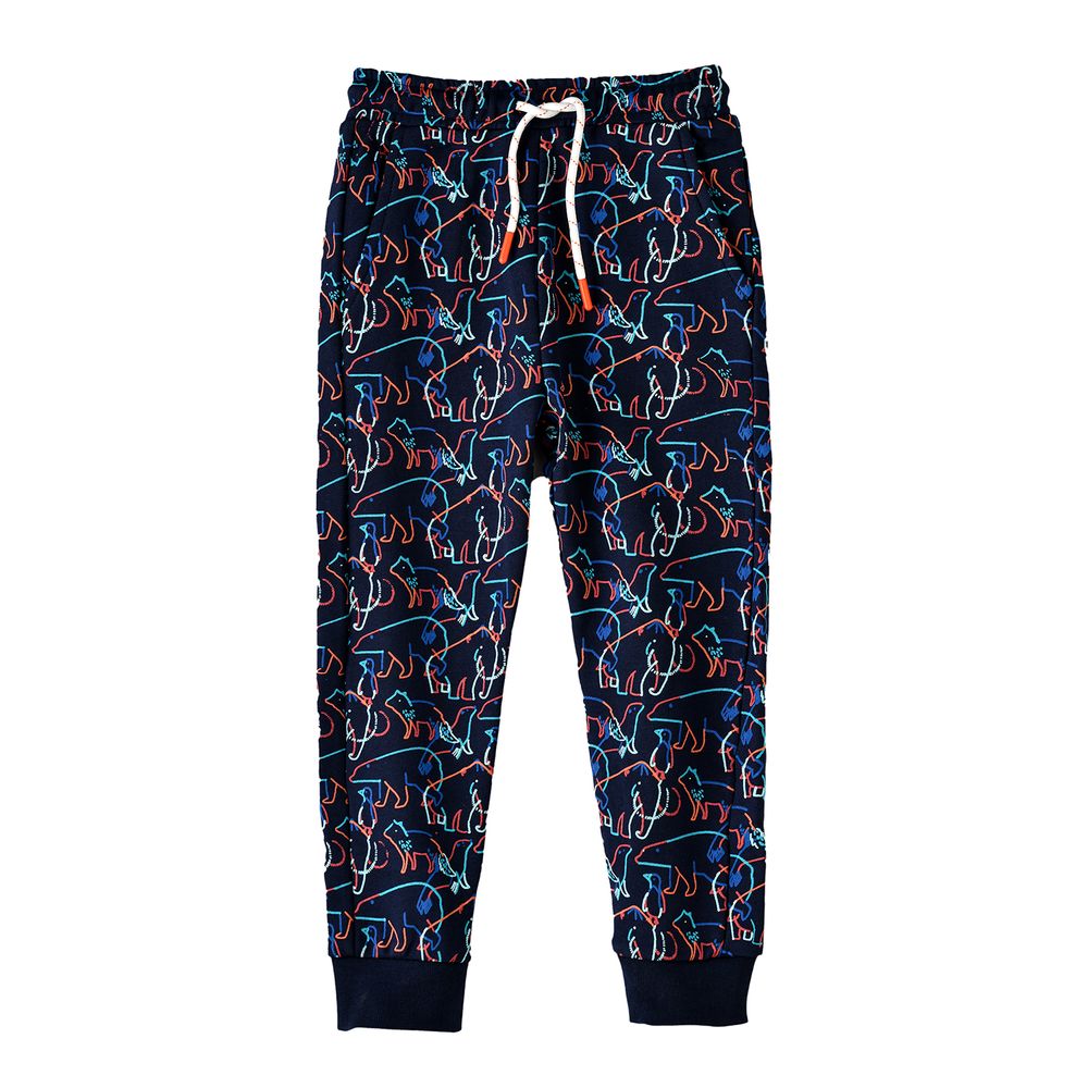 Jam Boy's Dinosaur Print Drawstring Joggers