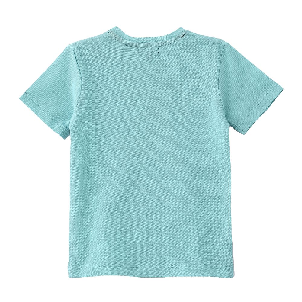 Boys' Mint Dinosaur Graphic Cotton T-Shirt - Green
