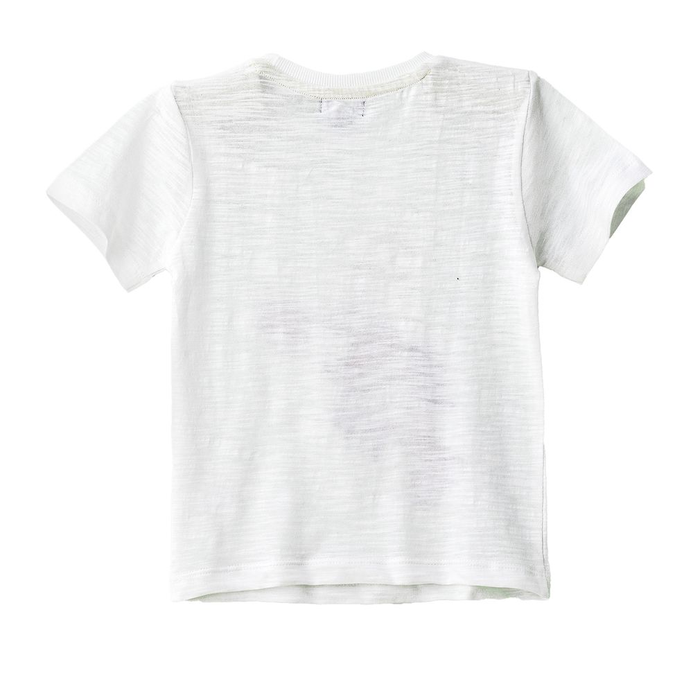 Boys' Lobster Graphic Cotton T-Shirt - White