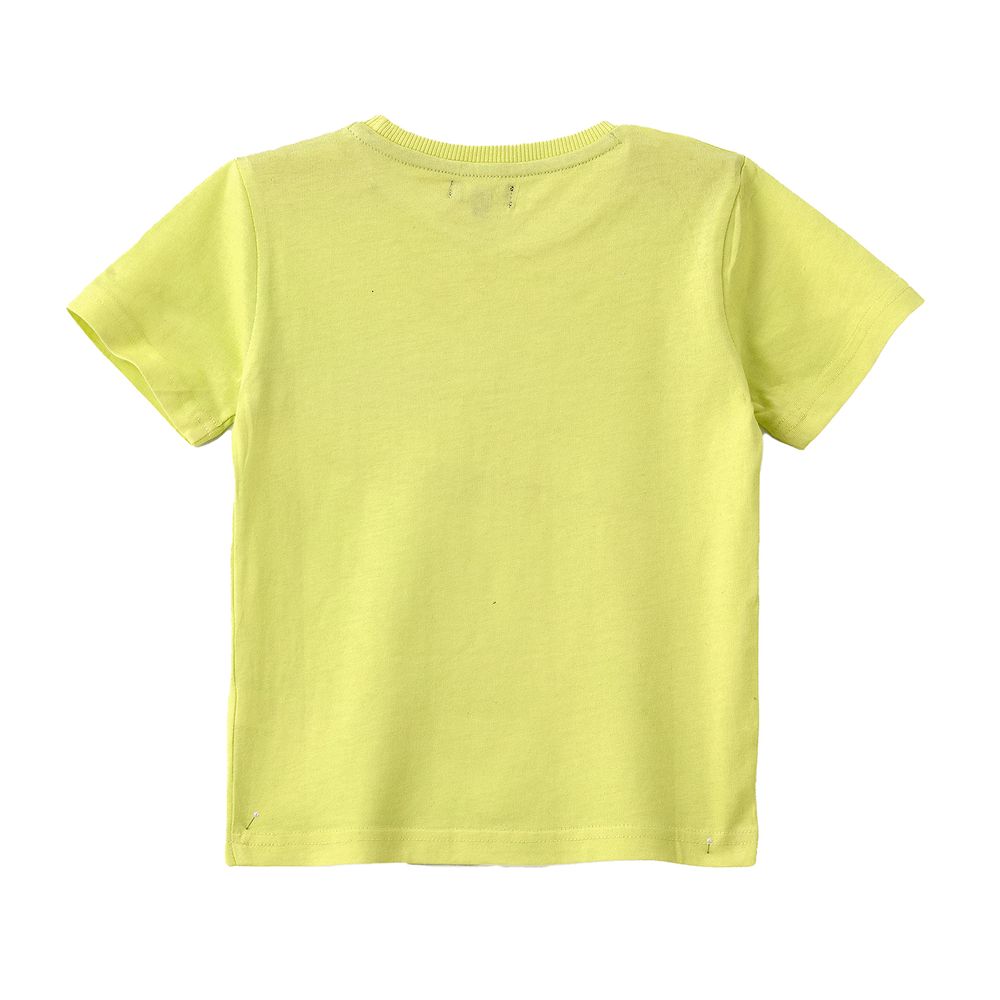 Boys' Lime Dinosaur Cotton T-Shirt - Green