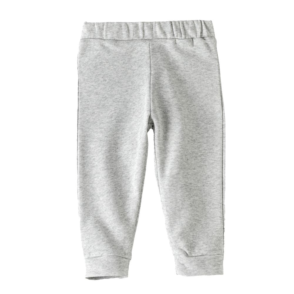 Jam Boys' Solid Grey Elastic Waist Joggers Light - Gray