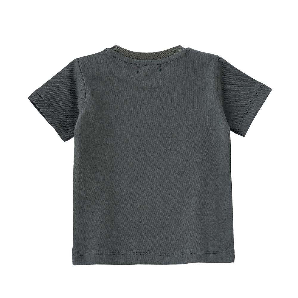 Jam Boys' Chameleon Graphic Cotton T-Shirt - Dark Green