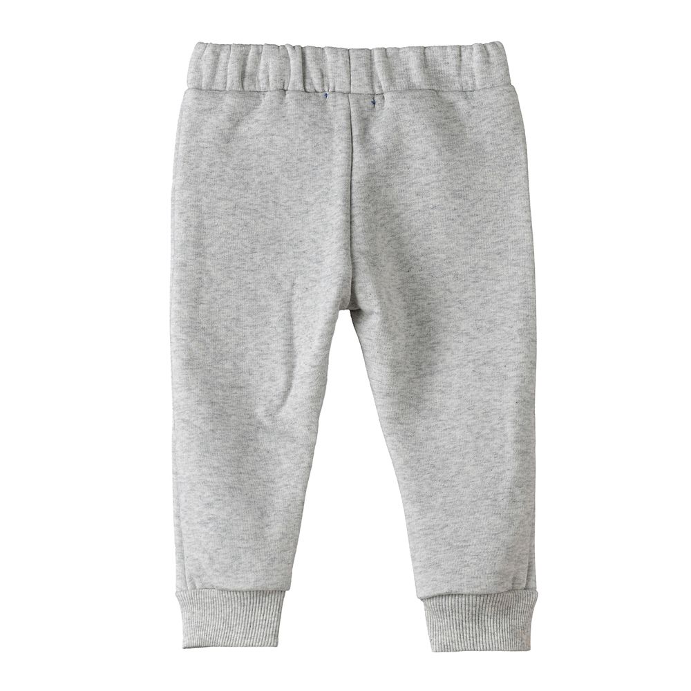 Jam Boys' Joggers with Lion Patches - Grey