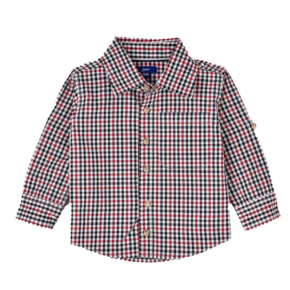 Jam Boys' Gingham Checkered Shirt