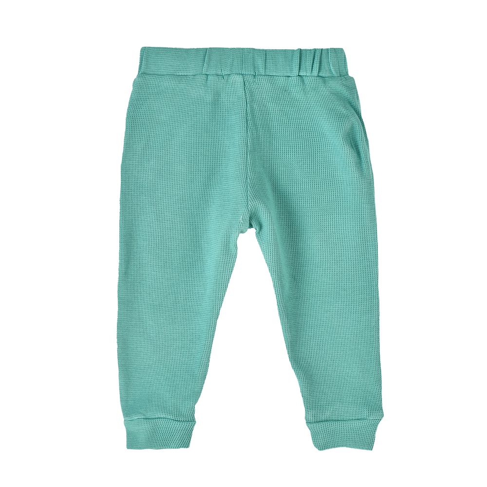 Jam Boy's Textured Elastic Waist Joggers - Aquamarine