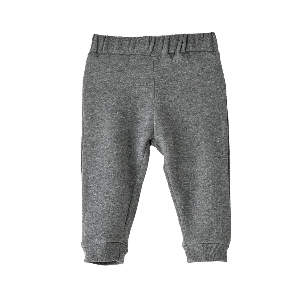 Jam Boys' Solid Grey Elastic Waist Joggers Dark - Gray