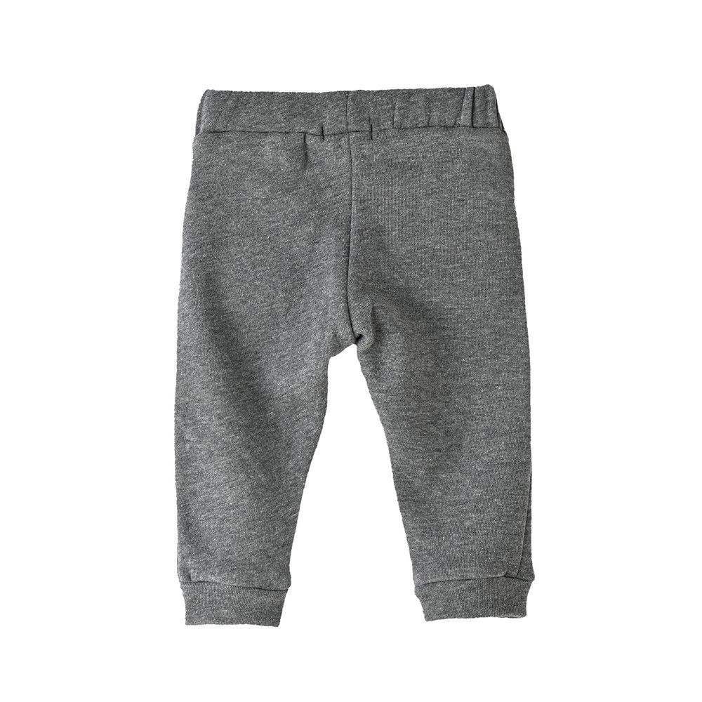 Jam Boys' Solid Grey Elastic Waist Joggers Dark - Gray