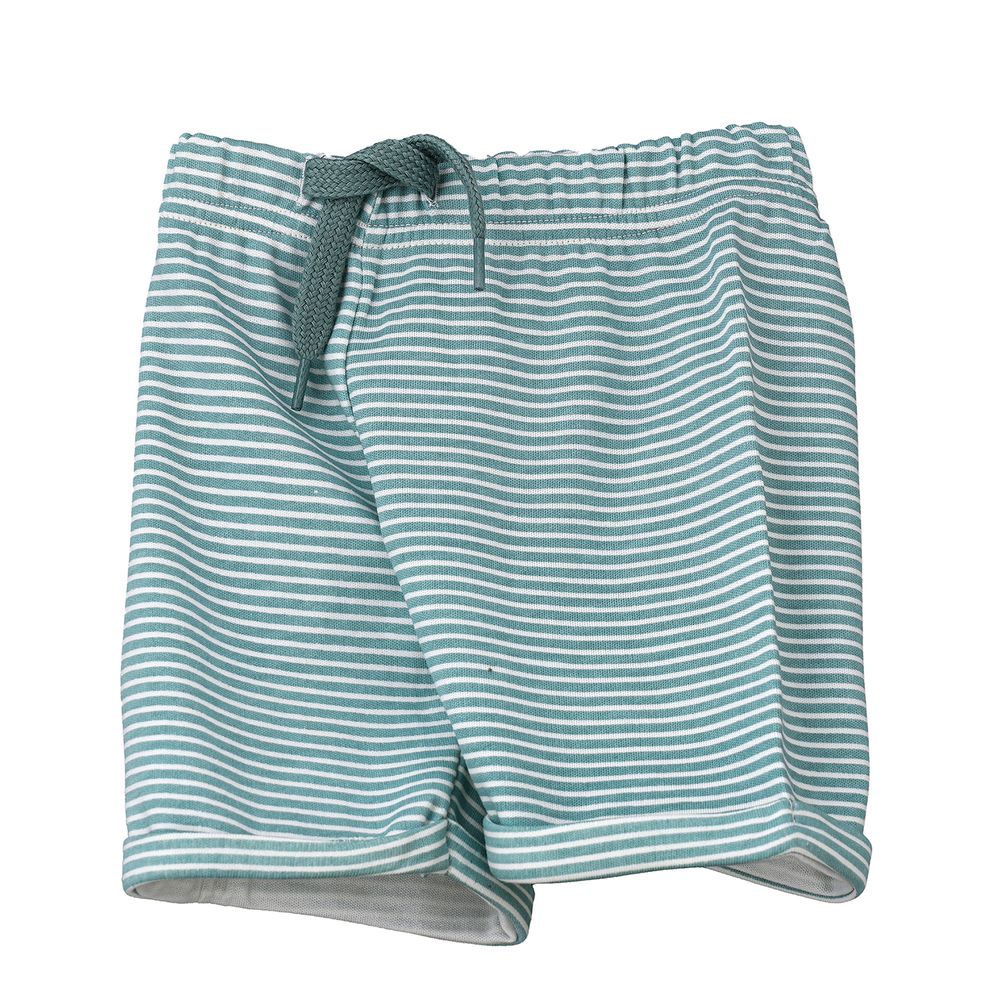 Jam Boys' Striped Cotton Shorts - Teal