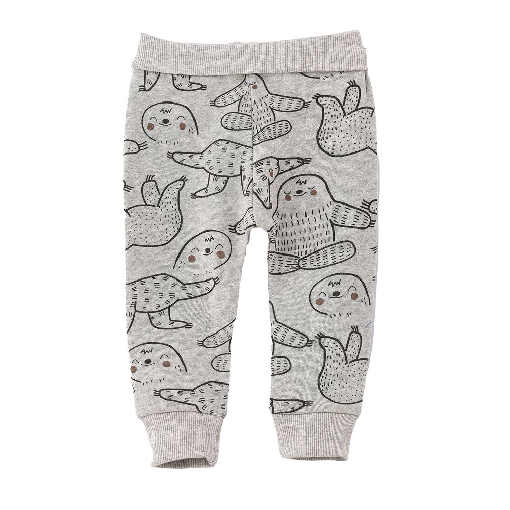 Jam Boy's Sloth Print Cotton Pants