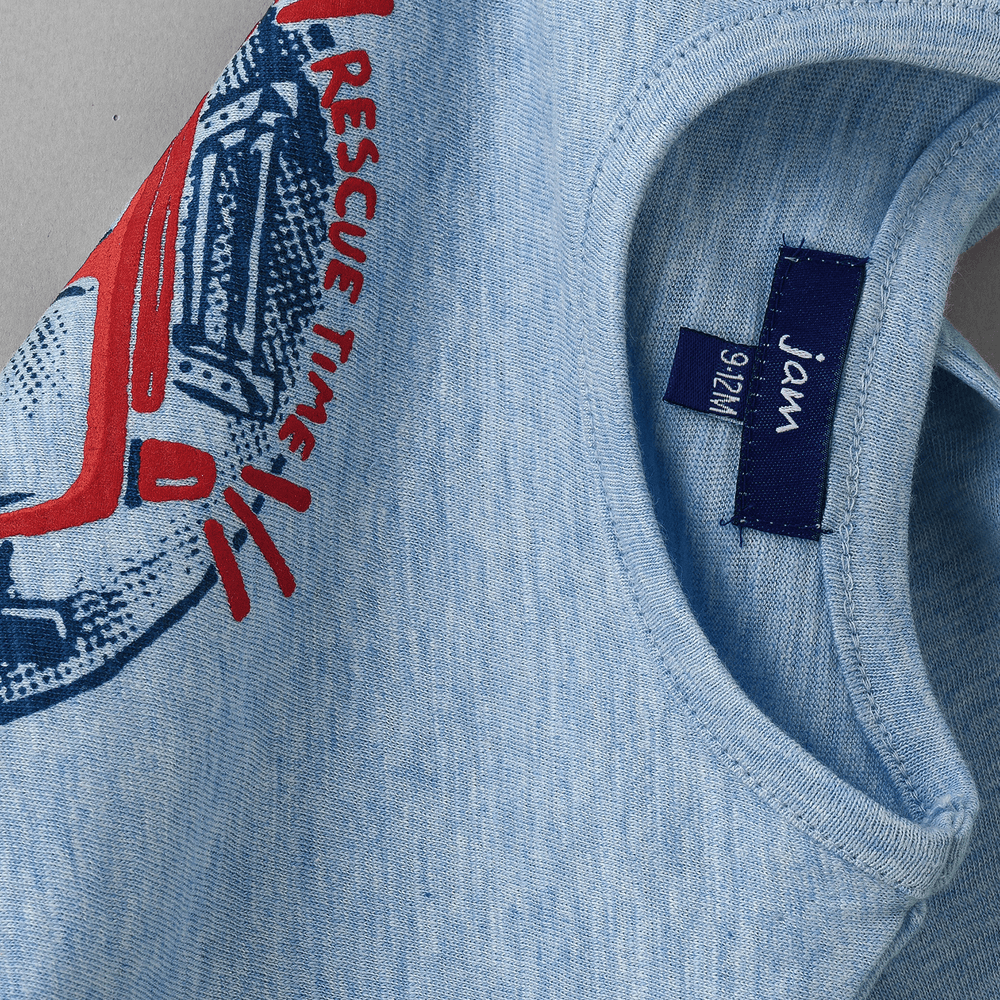Jam Boys' Rescue Van Graphic Cotton T-Shirt - Blue