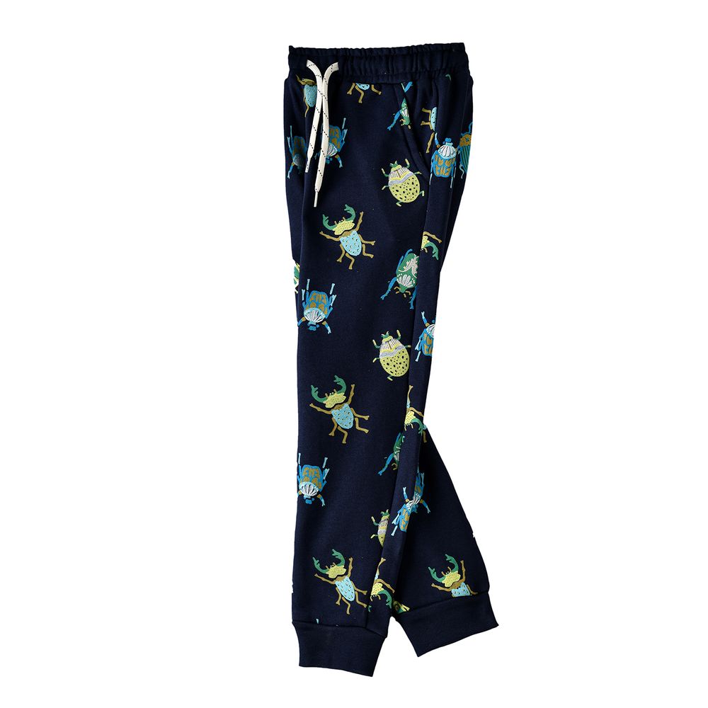 Jam Boy's Bug Print Drawstring Joggers