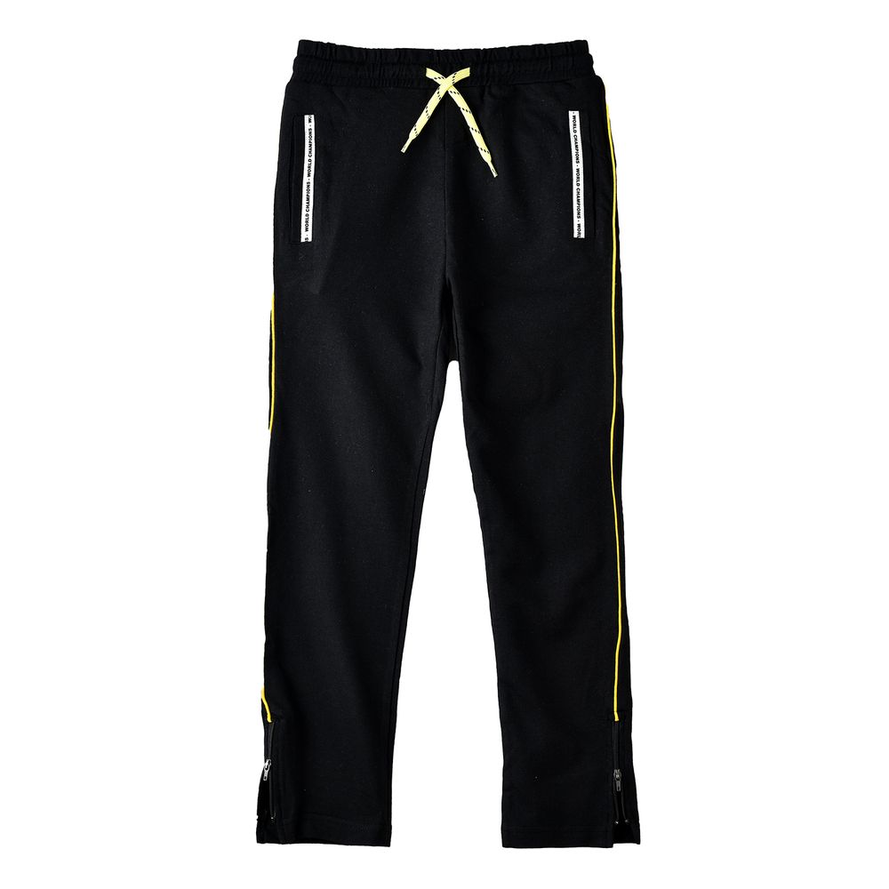 Jam Boys' Side Tape Detail Joggers - Black