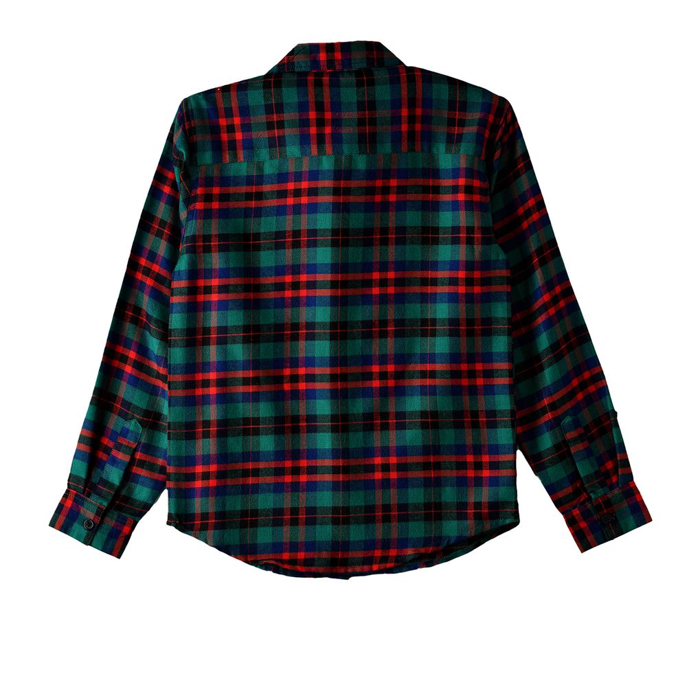 Jam Boys' and Red Plaid Shirt - Green