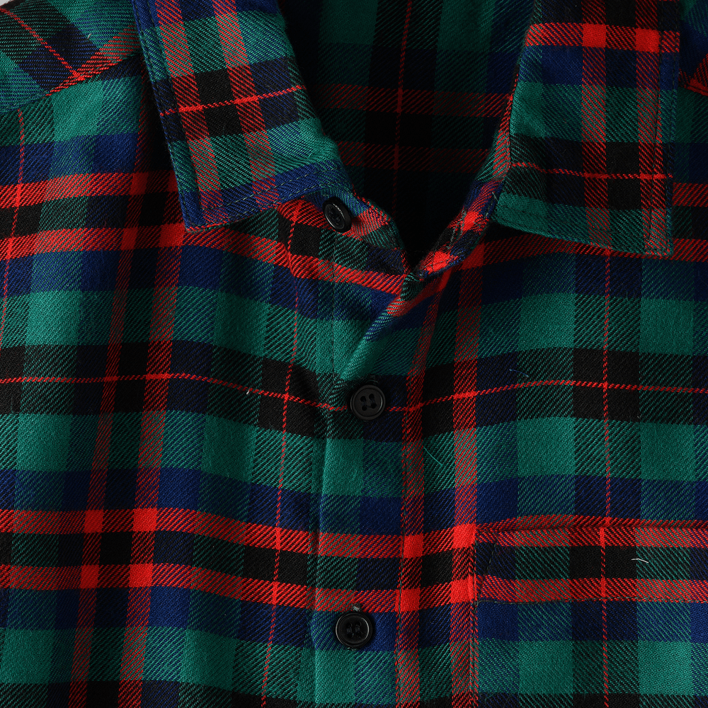 Jam Boys' and Red Plaid Shirt - Green