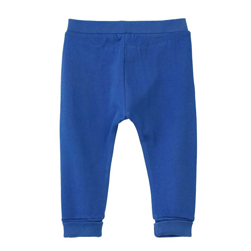 Jam Boy's Knitted Cotton Pants Classic - Blue