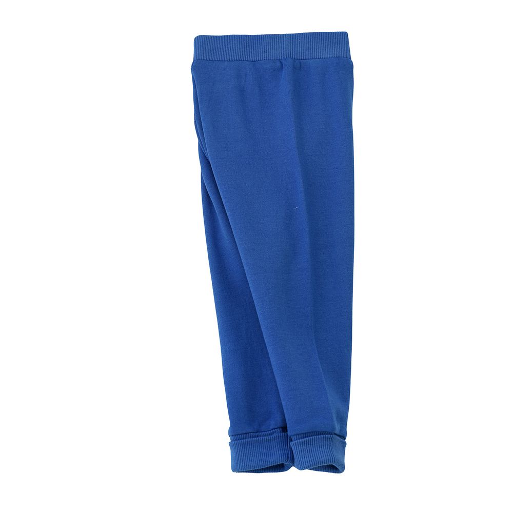 Jam Boy's Knitted Cotton Pants Classic - Blue
