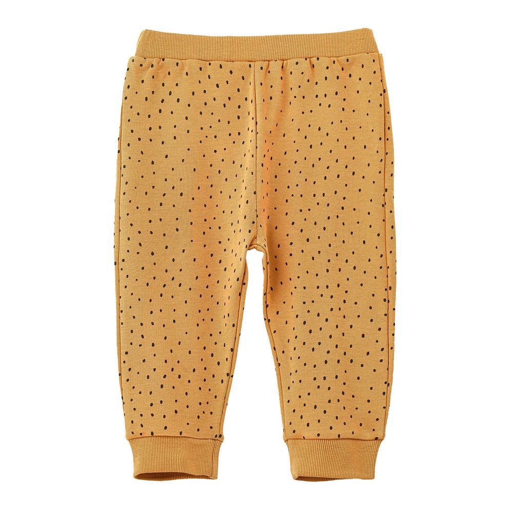 Jam Boy's Polka Dots Knitted Cotton Pants Warm - Brown