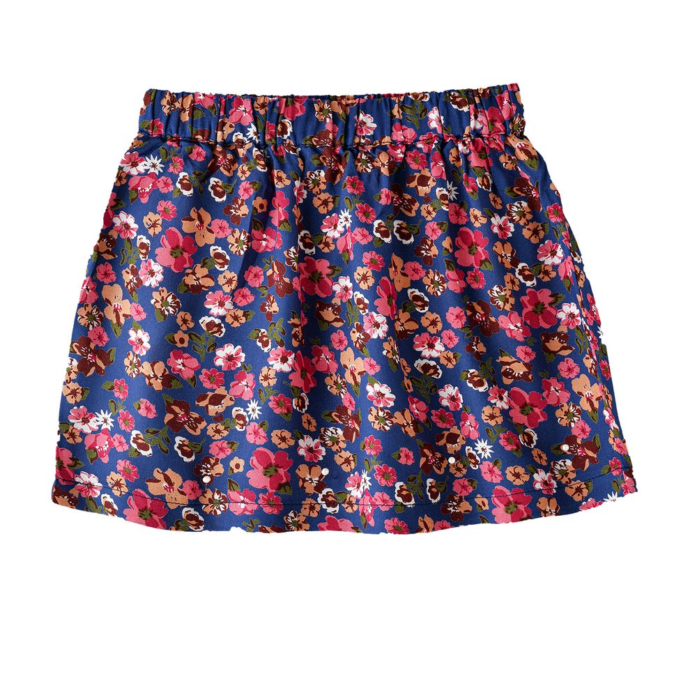 Jelliene Girl's Floral Print Skirt