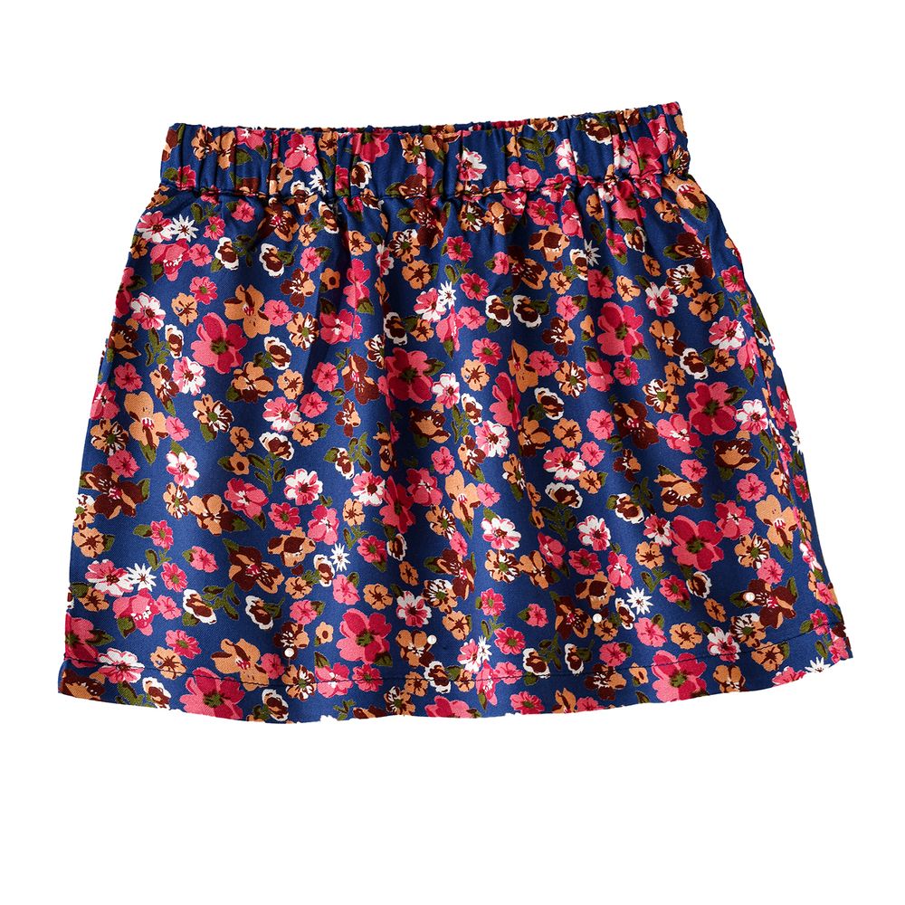 Jelliene Girl's Floral Print Skirt