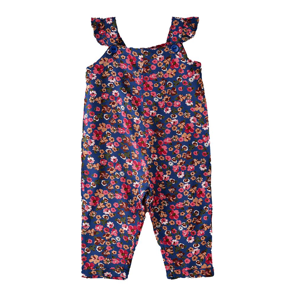Jelliene Girl's Floral Print Overalls